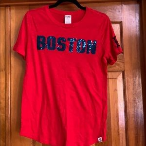 VS Pink Red Sox Shirt size S